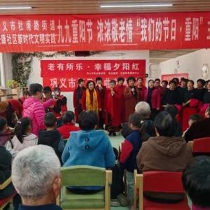 巩义市安康社区重阳文艺演出点亮老人幸福生活